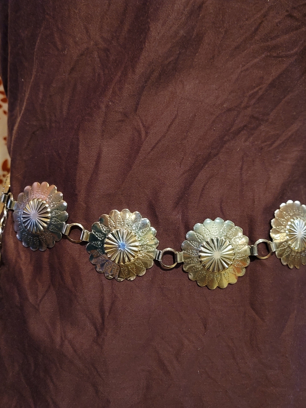 Metal Concho Chain Waist Belt - Silver-tone - Picture 2 of 8